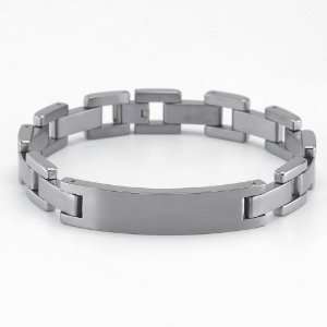  Panther Titanium Mens Bracelet 8.5 Inch Jewelry