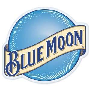  Blue Moon Beer logo vinyl sign sticker decal 5 x 4 