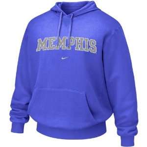 Nike Memphis Tigers Royal Blue Vertical Arch Hoody Sweatshirt