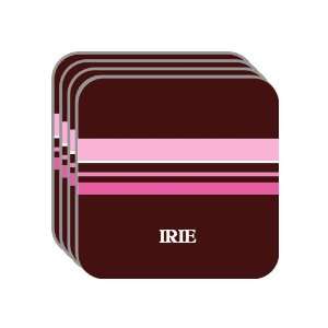   IRIE Set of 4 Mini Mousepad Coasters (pink design) 