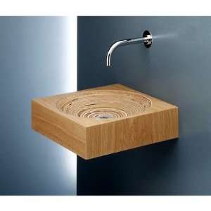 Limbus 11.8 x 11.8 Wall Mount or Vessel Sink Finish Wenge, Faucet 