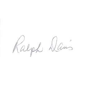  Ralph Davis Former NBA Player Authentic Autographed 3x5 