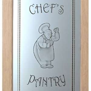 Pantry Door DIMENSIONALLY Frosted Glass Doors Happy Chef  