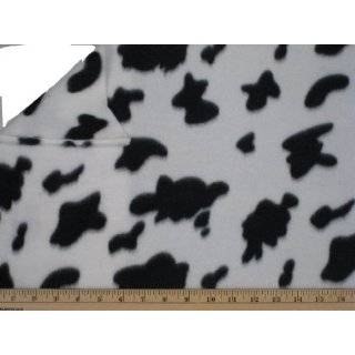  Fleece Fabric Printed Animal Print *Cow Print* Fabric By 
