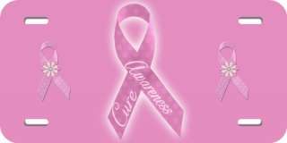 Breast Cancer Awareness Car License Plate PINK  