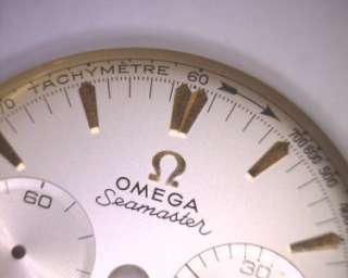 Vintage Omega Seamaster Triple Chronograph Dial with Hands for caliber 