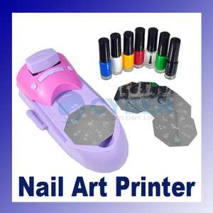 Set Nail Art DIY Printing Machine Manicure Stamp Polish  
