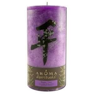  Aroma Naturals Candle Pillars Spirit Symbol 3X6 Ct Health 