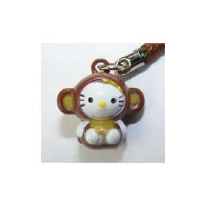 Hello Kitty in Monkey Costume Bell Straps, Charms or 