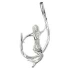 CleverEve 14K White Gold Pendant Mermaid and Fish Hook 3.9   Gram(s)