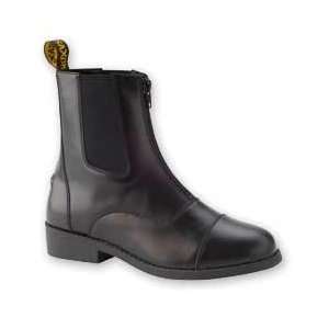   Saxon Equileather Zip Paddock Boots   Adult   Brown