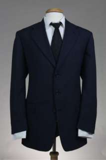 Vintage Givenchy Navy Wool 3Btn Blazer/Jacket 45 R  