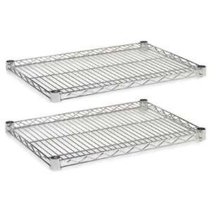   Wire Shelves 24w X 18d Silver 2/Carton Ideal Storage
