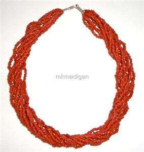 Silpada Coral Multi Strand Retired Sterling Silver Necklace N0875 Free 
