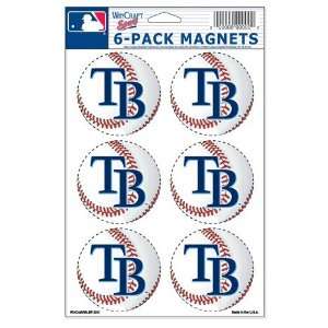  MLB Tampa Bay Rays Magnet Set   6pk