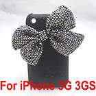 Bling Faux Peral Deluxe Bow Butterfly Case Cover for iPhone 4 4S BU2 