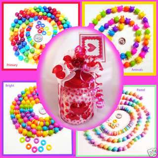 12 FT POP BEADS Valentine Gift Set plus Animals Beads  