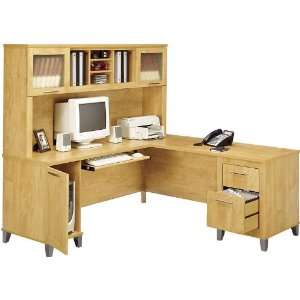  L Shaped Desk with Hutch GGA088