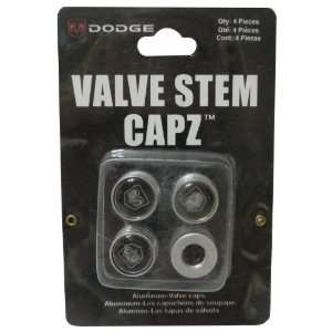  DODGE 4 Piece Aluminum Valve Stem Caps