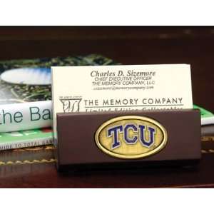  NCAA Texas Christian Horned Frogs Business Card Holder 