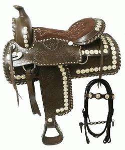 WESTERN HORSE SHOW FANCY PARADE SADDLE COMPLETE SET WOW  