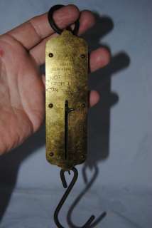Vintage Brass face hanging scale   both for one price  