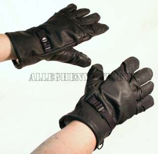 US Military Intermediate Cold Wet Weather ICW Black Leather GLOVES 