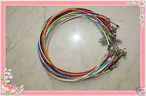 0MM 50pcs mix Colored Silk Cord Necklace 16  