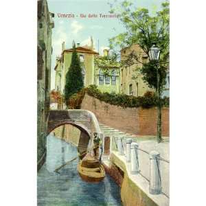   Vintage Postcard Rio delle Torreselle Venice Italy 