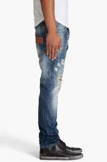 Dsquared2 Slim Fit Faded Blue Jeans for men  