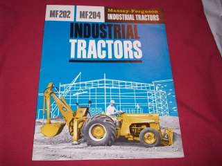 1960s Massey Ferguson 202 & 204 Industrial Tractor Advertising 