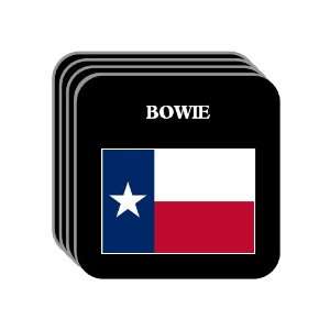  US State Flag   BOWIE, Texas (TX) Set of 4 Mini Mousepad 