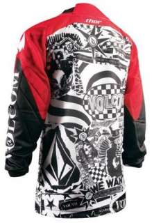 THOR YOUTH PHASE VOLCOM JERSEY XL XLARGE BLACK/WHITE/RED LIMITED 