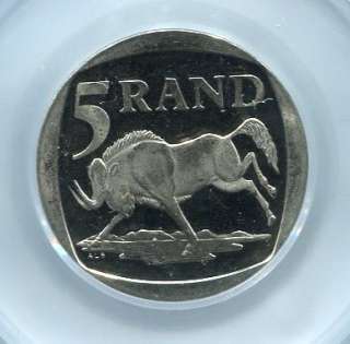 CGS SOUTH AFRICA Mandela R5 Coin 2000   MINT ERROR  