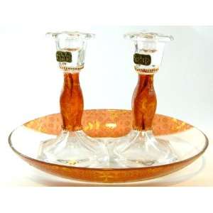   Sabbath Candle Stick Holders and Tray #200 1 Arts, Crafts & Sewing