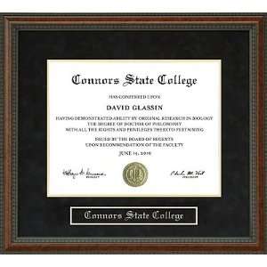 Connors State College Diploma Frame 