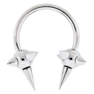  Steel Horseshoe with Spiked Ball   Externally Threaded 