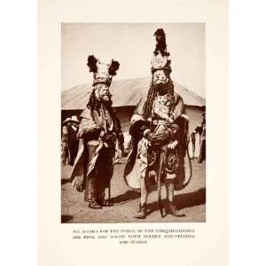 1937 Print Guatemala Chichicastenango Dance Conquistadors Costume Mask 
