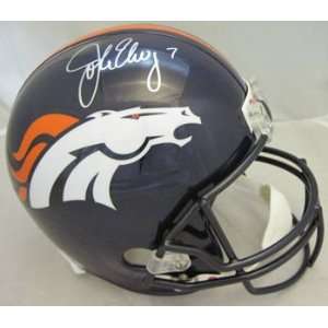 John Elway Autographed Denver Broncos Full Size Helmet  