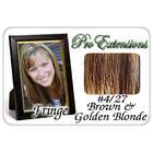 Bbelly #4/27 Brown w/ Golden Highlights Pro Fringe Clip In Bangs