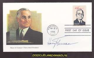   HARRY S. TRUMAN First Day of Issue STAMP COVER FDC 1986 Fleetwood