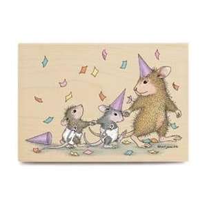  Party Animals Wood Mounted Rubber Stamp