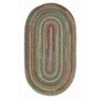 Capel American Song Oval Braided Rug 27x48 250 Green