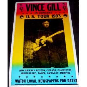  Vince Gill 1993 Tour Concert Poster Replica (Music 