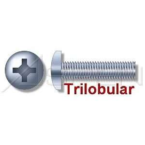 000pcs per box) Trilobular Thread Rolling Screws Pan Head Zinc #10 