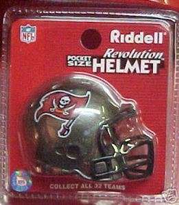 Tampa Bay Buccaneers NFL Riddell Pocket Pro 24 Helmets  