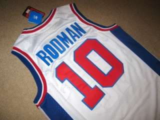 NBA DENNIS RODMAN Detroit Pistons Home Swingman Jersey Size LARGE New 