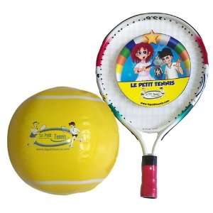 Le Petit Tennis Baby Racquet 15 + FREE Inflatable BALL (For Ages 1 
