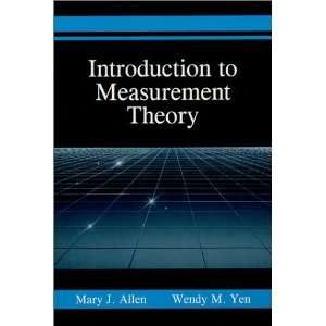   Introduction to Measurement Theory [Paperback] Mary J. Allen Books