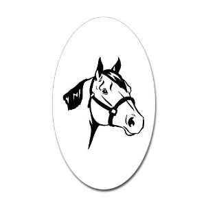  Quarter Horse Animals Oval Sticker by  Arts 